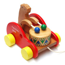 Load image into Gallery viewer, Toy Puzzle Musical Instruments Wooden Bear Drumming Car Toy